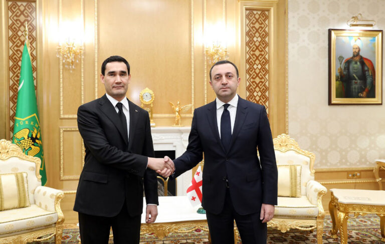 თურქმენეთის პრეზიდენტთან სავაჭრო-ეკონომიკური ურთიერთობების გასაღრმავებლად ახალი შესაძლებლობები განვიხილეთ - ირაკლი ღარიბაშვილი