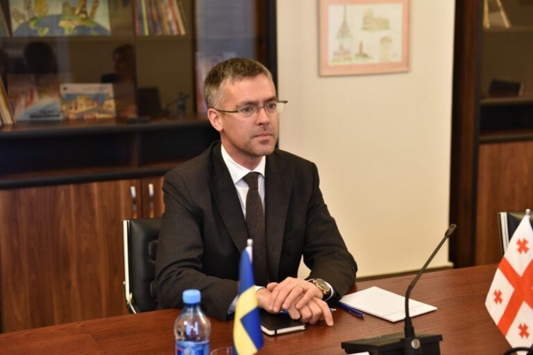 "ევროკავშირის ლიდერებმა განაცხადეს, რომ საქართველოსა და მისი მოქალაქეების მომავალი ევროკავშირშია, საშინაო დავალება ახლა საქართველოს მიერ არის შესასრულებელი"- შვედეთის ელჩი