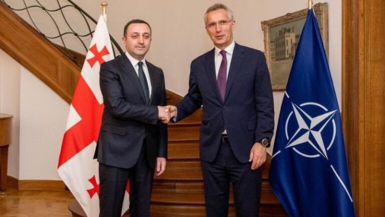 25 აპრილს იენს სტოლტენბერგი ბრიუსელში ირაკლი ღარიბაშვილს უმასპინძლებს