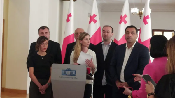46 ოპოზიციონერი დეპუტატი, მიხეილ სააკაშვილთან შესვლაზე ნებართვის მიზნით, შალვა პაპუაშვილს მიმართავს