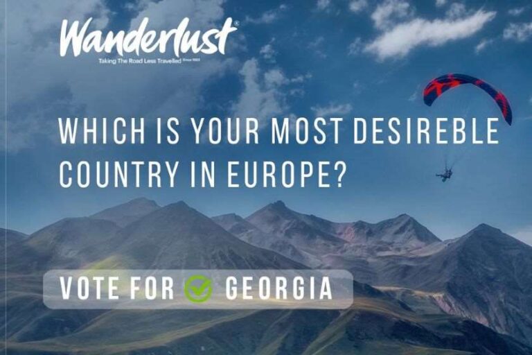 საქართველო Wanderlust-ის კონკურსში ევროპის ტურისტულად გამორჩეულ ქვეყნად დასახელდა
