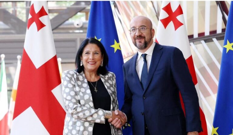 ,,ჩვენი ერის სახელით მადლობა გადავუხადე შარლ მიშელს''- სალომე ზურაბიშვილი