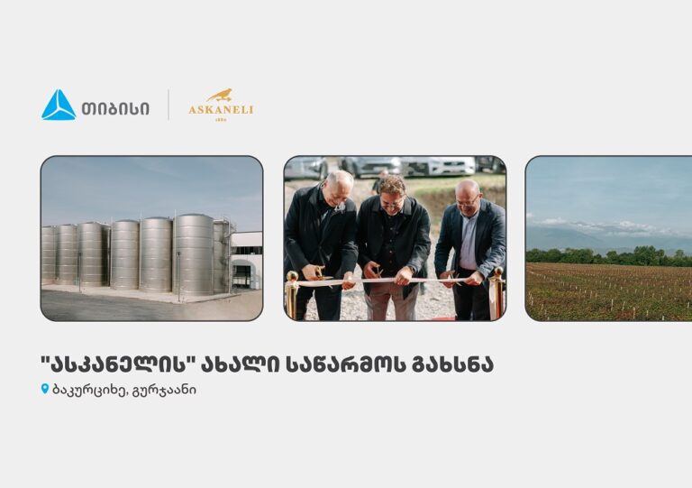 თიბისის მხარდაჭერით, ბაკურციხეში "ასკანელის" ქარხანა გაიხსნა