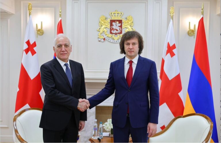 ირაკლი კობახიძე სომხეთის პრეზიდენტს შეხვდა
