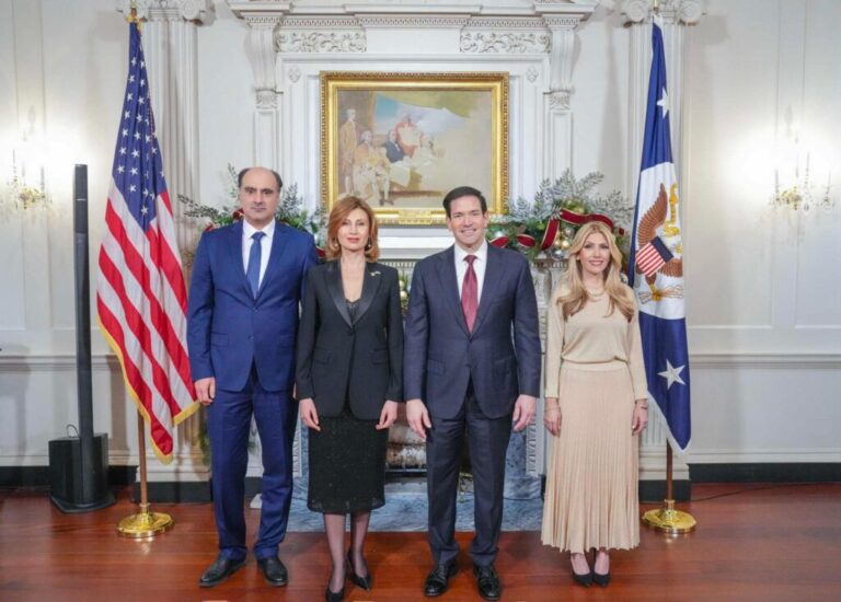 თამარ ტალიაშვილმა, მარკო რუბიოს მიწვევით, სახელმწიფო დეპარტამენტში შობის დღესასწაულის აღსანიშნავ ღონისძიებაში მიიღო მონაწილეობა -აშშ-ში საქართველოს საელჩო