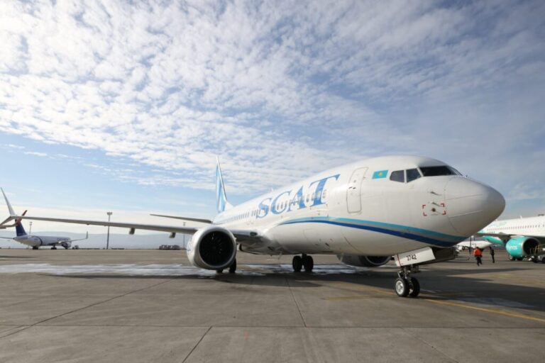 ყაზახურმა ავიაკომპანია Scat Airlines-მა შიმკენტიდან თბილისის მიმართულებით პირველი პირდაპირი რეისი შეასრულა