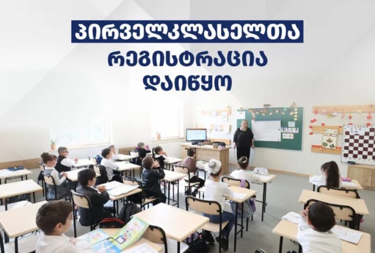 საჯარო სკოლებში პირველკლასელთა რეგისტრაცია იწყება