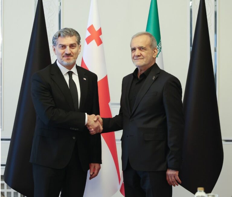 მიხეილ ყაველაშვილი ირანში ჩავიდა, სადაც ირანის პრეზიდენტს, მასუდ ფეზეშქიანს შეხვდა