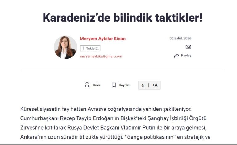 "ნაცნობი ტაქტიკა შავ ზღვაზე: რა სურს უკრაინას? - თურქეთს შეუძლია უკრაინის წინააღმდეგ მონტრეს კონვენცია გამოიყენოს"-Türkiye